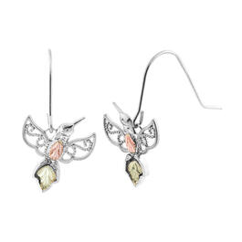 Black Hills Gold Sterling Silver Hummingbird Earrings