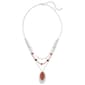 Ashley  Cooper(tm) 3 Row Pink Beaded Necklace w/ Pendant - image 1
