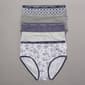 Womens Laura Ashley(R) 5pk. Brief Panties with Logo - LS9221-5PKRG - image 1