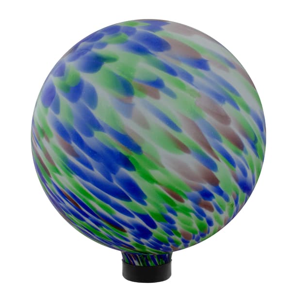 Northlight Seasonal 10in. Swirled Outdoor Garden Gazing Ball - image 