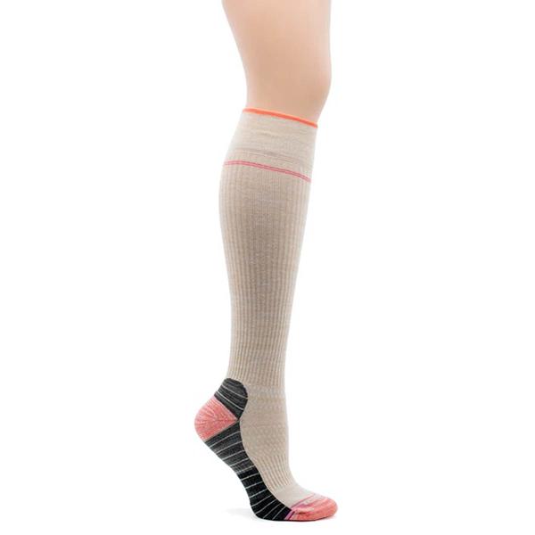 Womens Dr. Motion Striped Foot Knee High Socks - image 