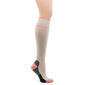 Womens Dr. Motion Striped Foot Knee High Socks - image 1