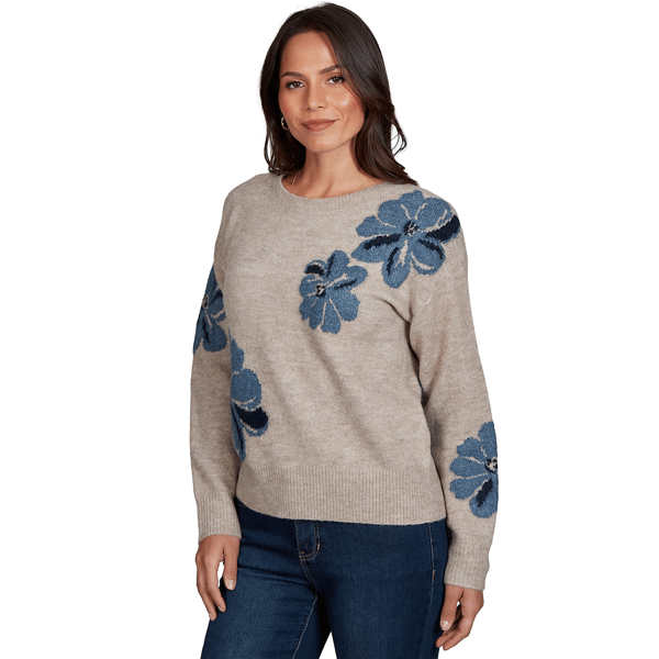 Petite Skye’s the Limit Signature Sweaters Floral Sweater