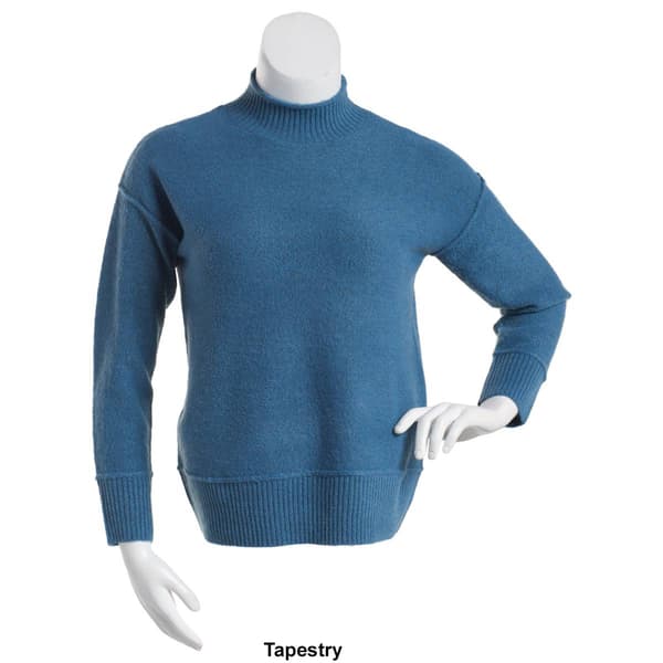 Womens Architect&#174; Long Sleeve Mock Neck Reverse Stitch Sweater