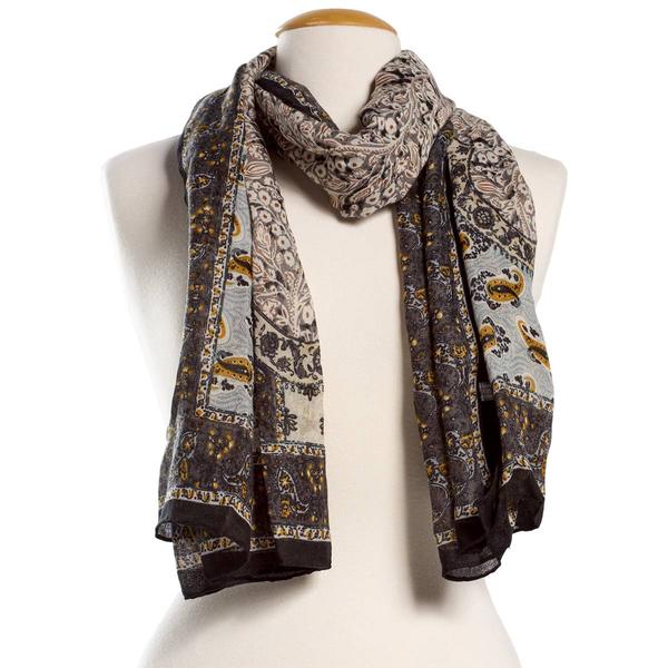 Womens Renshun Paisley Oblong Scarf - image 
