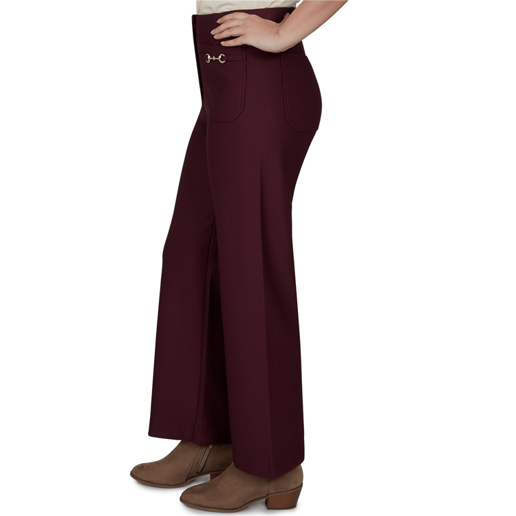 Petite Ruby Rd. English Countryside Solid Pique Knit Pants