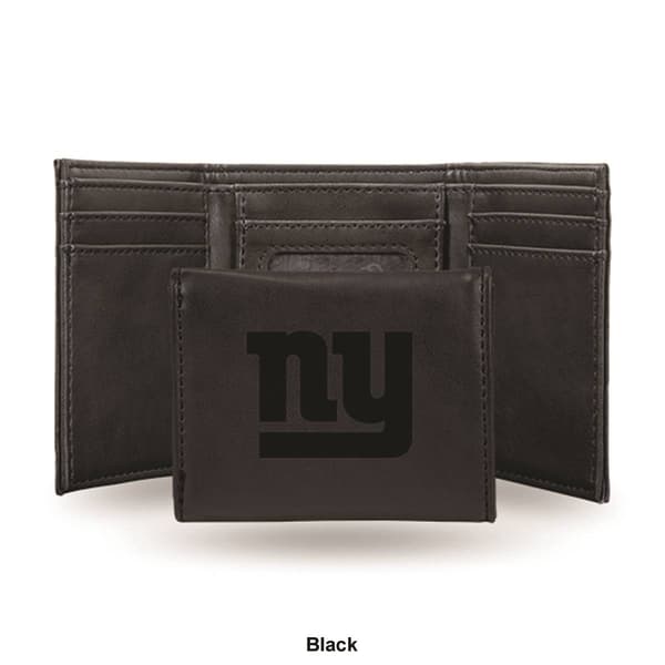 Mens NFL New York Giants Faux Leather Trifold Wallet