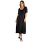 Plus Size 24/7 Comfort Apparel 3/4 Sleeves Maxi Dress - image 3