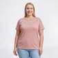 Plus Size Bonnie Evans Short Sleeve Floral Studs Bodice Tee - image 1