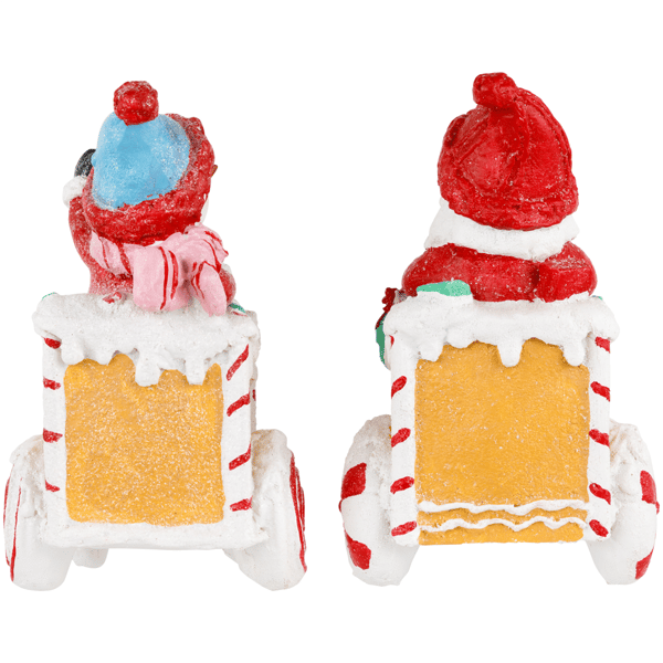 Northlight 2pc. Santa on Gingerbread Train Car Christmas Figures