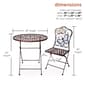 Alpine 3-Piece Rustic Butterfly Bistro Set - image 8