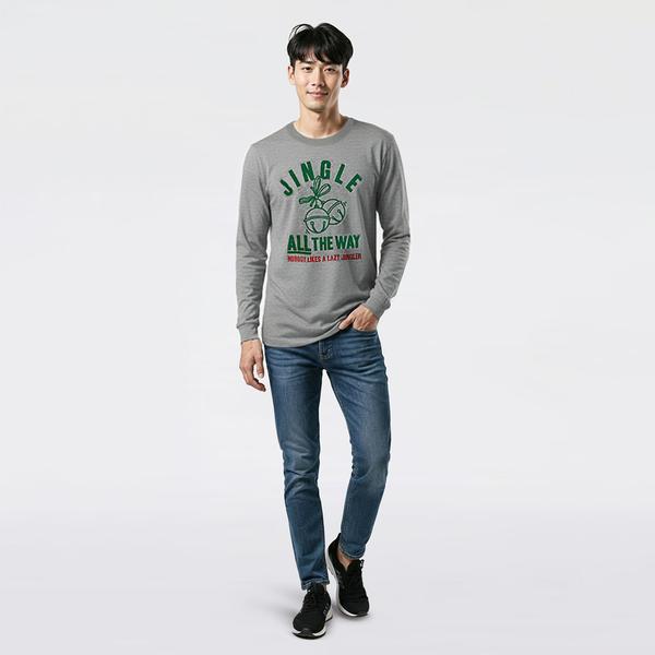 Young Mens Lazy Jingler Long Sleeve Graphic Tee