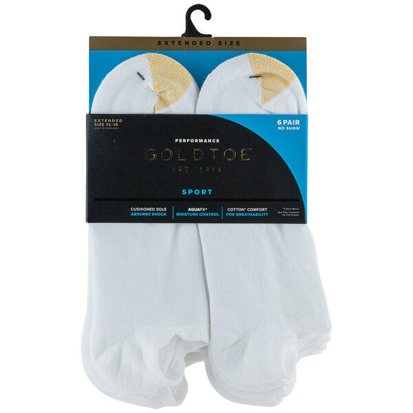 Mens Big & Tall Gold Toe&#40;R&#41; 6pk. No Show Socks - image 