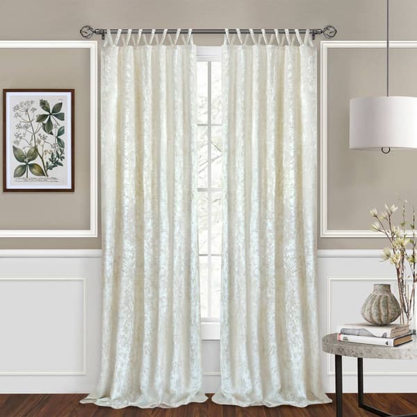 Achim Harper Criss Cross Tab Top Curtain Panel