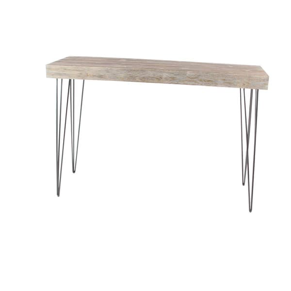 9th & Pike® Brown Modern Wood Console Table