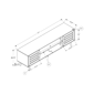 Monarch Specialties Transitional 72in. Two Door TV Stand - image 4
