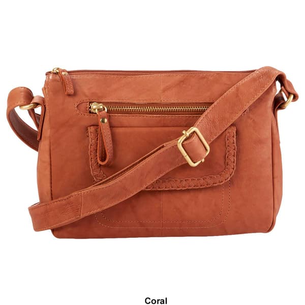 Great American Leatherworks Braid Flap Camera Crossbody