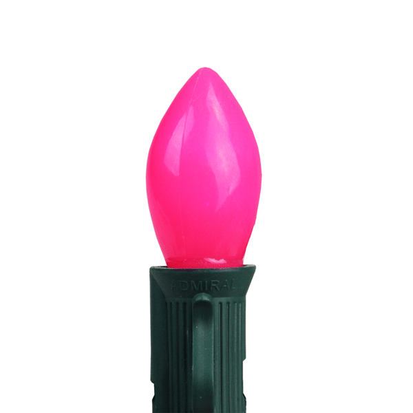 Northlight 25pc. Opaque Pink C7 Christmas Replacement Bulbs