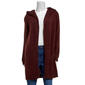 Womens By Design Long Sleeve Solid Two Pocket Hooded Cardigan - image 1