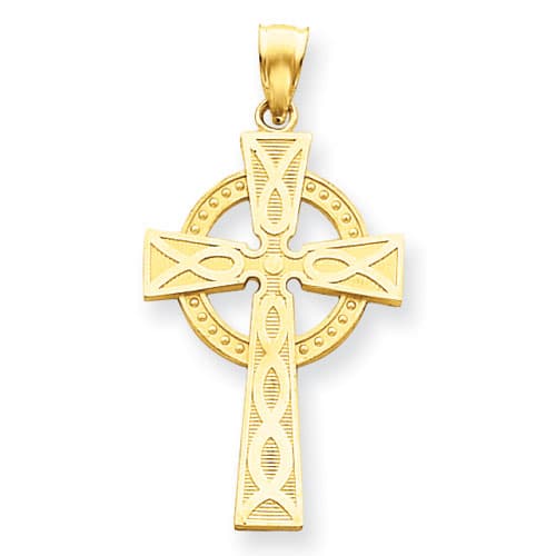 Gold Classics&#40;tm&#41; 14kt. Yellow Gold Celtic Cross - image 