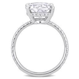 Gemstone Classics™ 10kt. White Gold 4 7/8ctw. Moissanite Ring