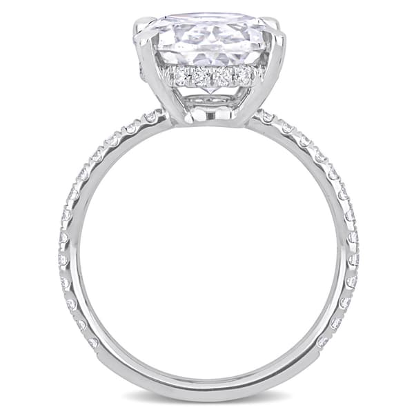 Gemstone Classics™ 10kt. White Gold 4 7/8ctw. Moissanite Ring