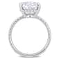 Gemstone Classics™ 10kt. White Gold 4 7/8ctw. Moissanite Ring - image 4
