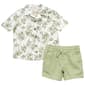 Toddler Boy Stitch & Stone Palm Tree Button Down Top & Shorts Set - image 1
