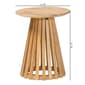 bali & pari Caribic Modern Slatted Acacia Wood End Table - image 7