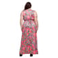 Plus Size 24/7 Comfort Apparel Pink Paisley Sleeveless Maxi Dress - image 3