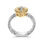 Haus of Brilliance 18kt. Gold Plated Diamond Cross Ring - image 5