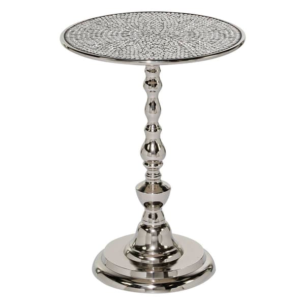 9th & Pike(R) Silver Aluminum Glam Coffee Table - image 