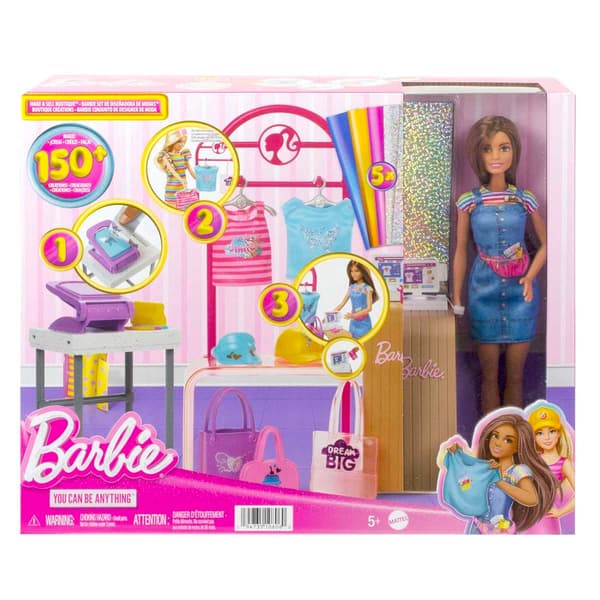 Barbie&#174; Make & Sell Boutique Playset w/ Doll