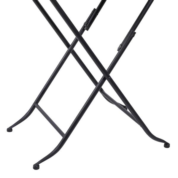 9th & Pike® Gold Metal and Marble Traditional Accent Tray Table