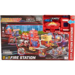 Steel Racer Fire Station Playset