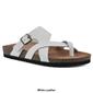 Womens White Mountain Graph Leather Sandals - image 8