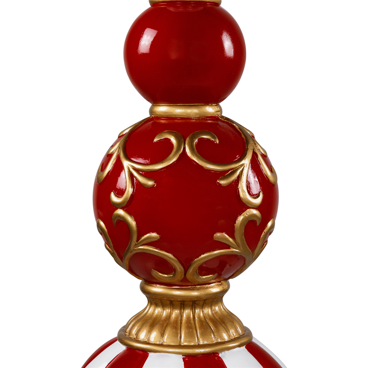 Northlight 48in. Candy Cane Ball Finial Christmas Decoration