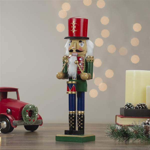 Northlight Traditional Standing Drummer Christmas Nutcracker