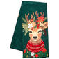 Kay Dee Holiday Flowers Everywhere Deer Kitchen Towel - image 1