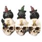 National Tree 5in. EEK Skulls with Black Cats - image 1