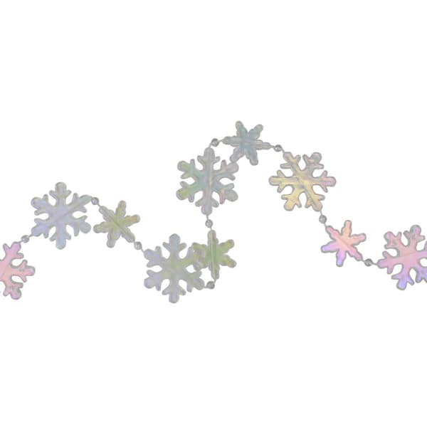 Northlight Seasonal Iridescent Snowflake Christmas Garland