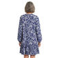 Womens Emily Daniels Long Sleeve Paisley Ruffle Hem Shirtdress - image 2