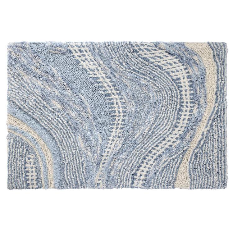 Avanti Waves Blue Bathroom Rug