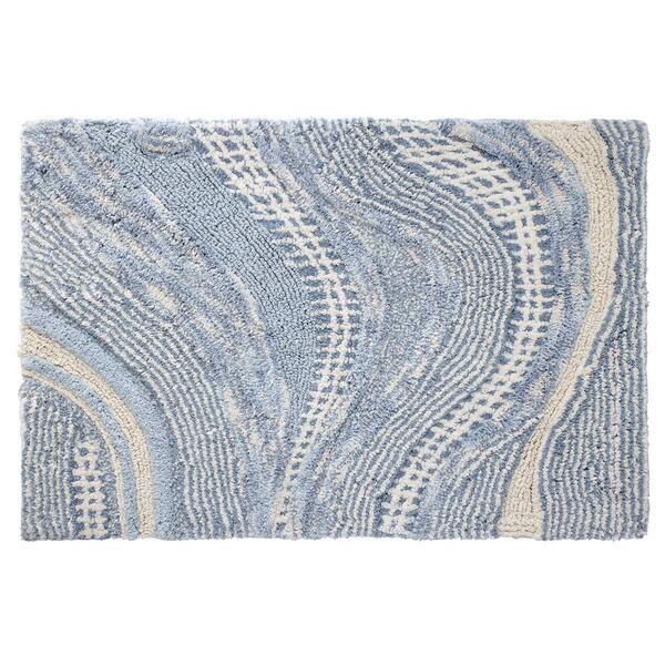Avanti Waves Blue Bathroom Rug - image 