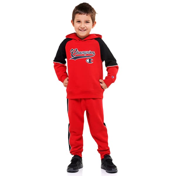 Boys (4-7) Champion(R) Active Color Block Hoodie & Joggers Set - image 