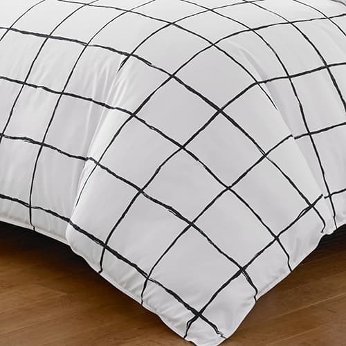 City Scene Zander White Duvet Set