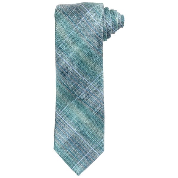 Mens Perry Ellis Milligan Plaid Tie - image 