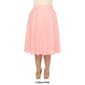 Plus Size White Mark Flared Midi Skirt with Pockets - image 7