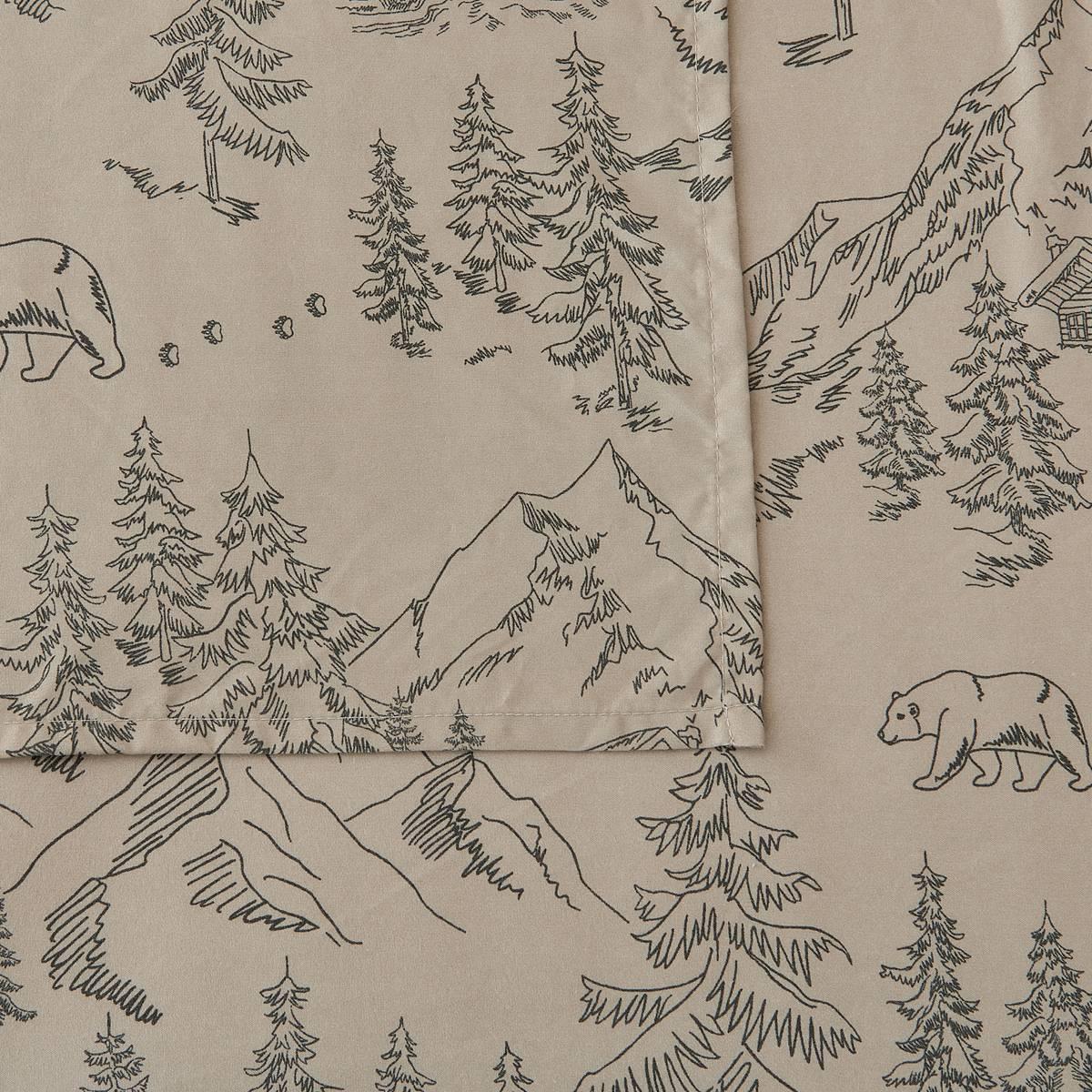 FreshFolds Mountain Ridge Bear Mountain Microfiber Sheet Set