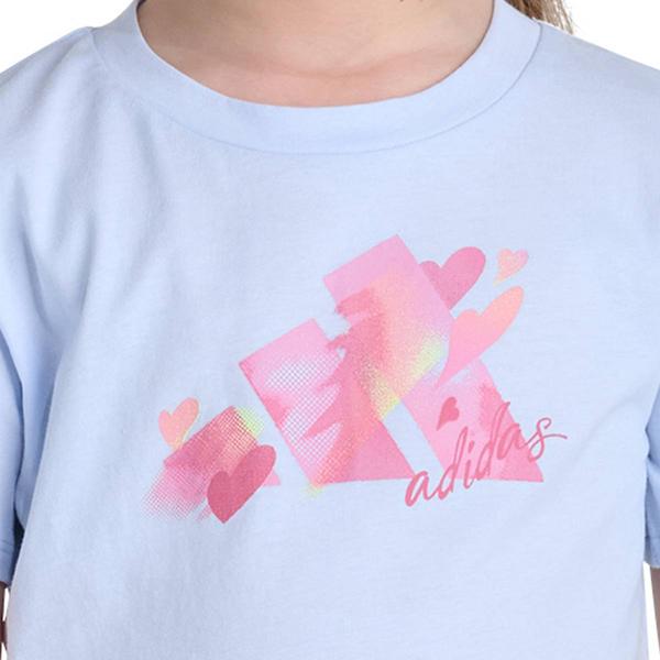 Girls (4-6x) adidas® Heart Logo Tee & Tie Dye Flounce Skort